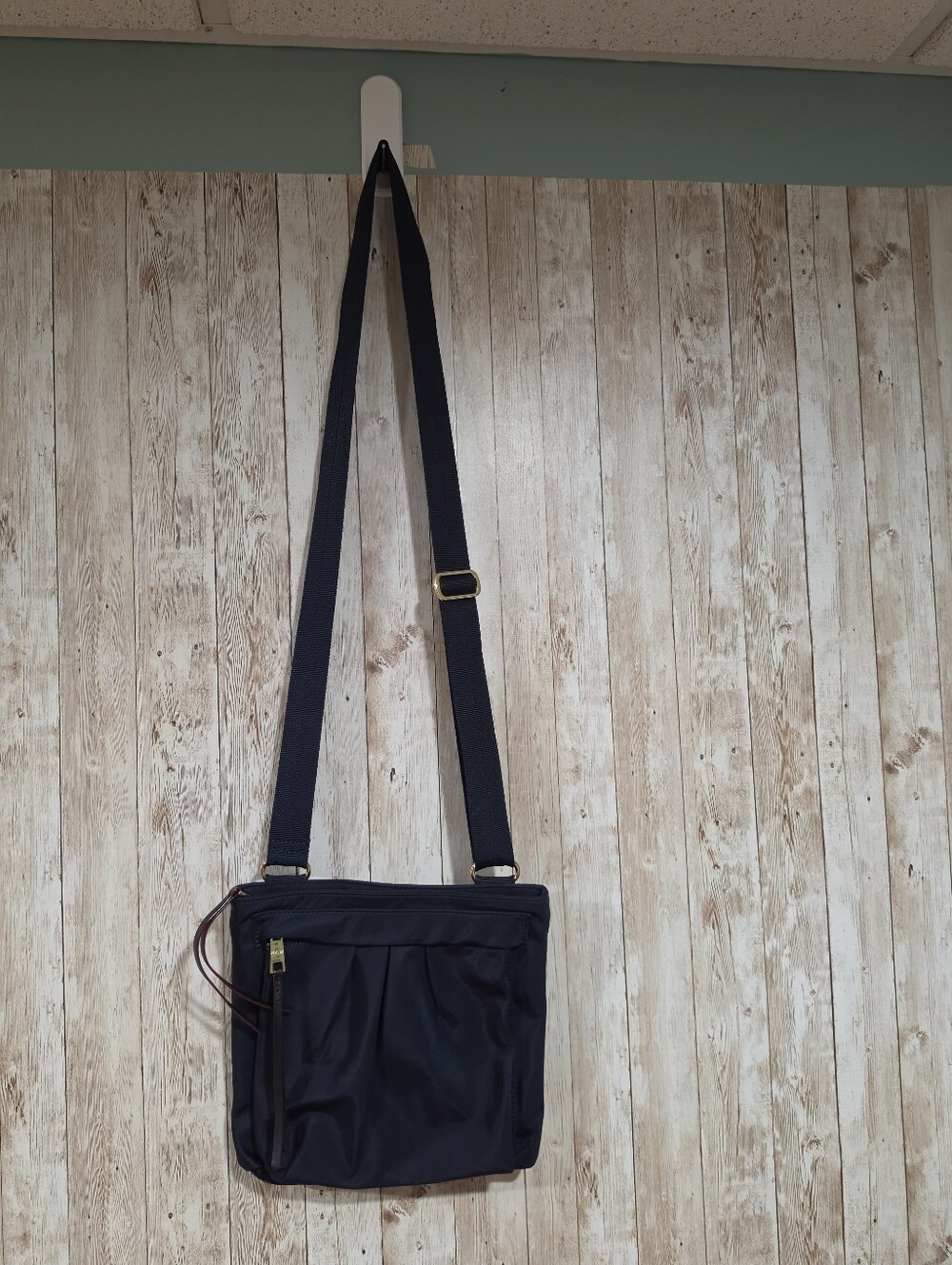 MZ Wallace Navy Jordan Travel Minimalist Quiet Luxury Nylon Crossbody Bag